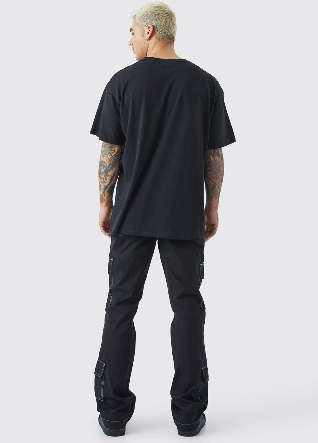 Черные кэжуал демисезонные карго брюки Boohoo