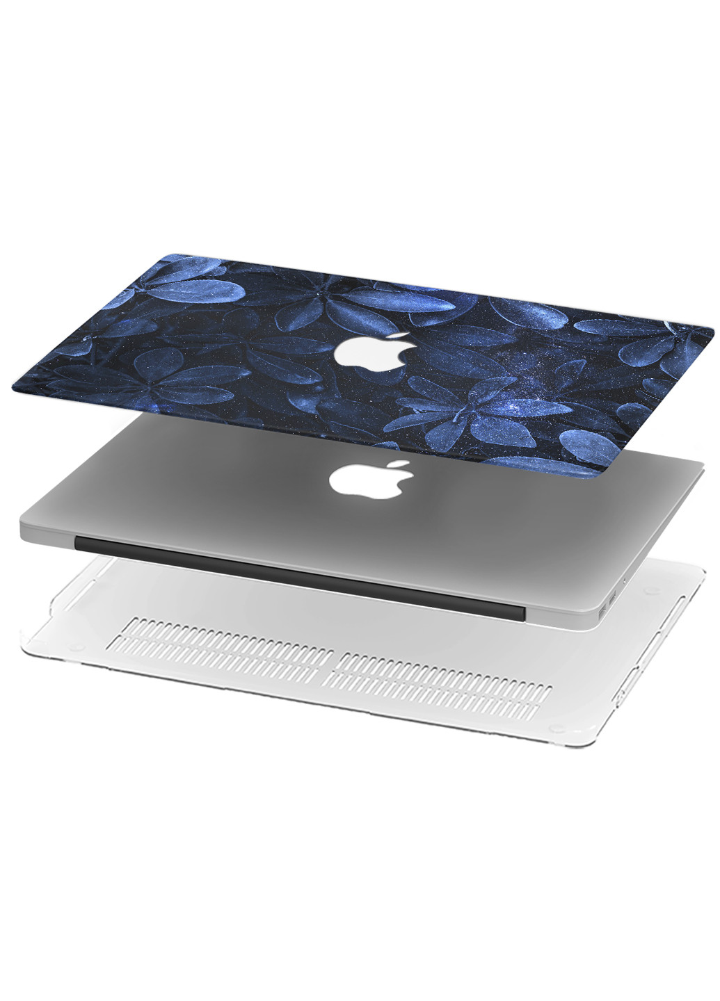 Чехол пластиковый для Apple MacBook Air 13 A1466 / A1369 Паттерн Листья (Pattern) (6351-2771) MobiPrint (219124521)