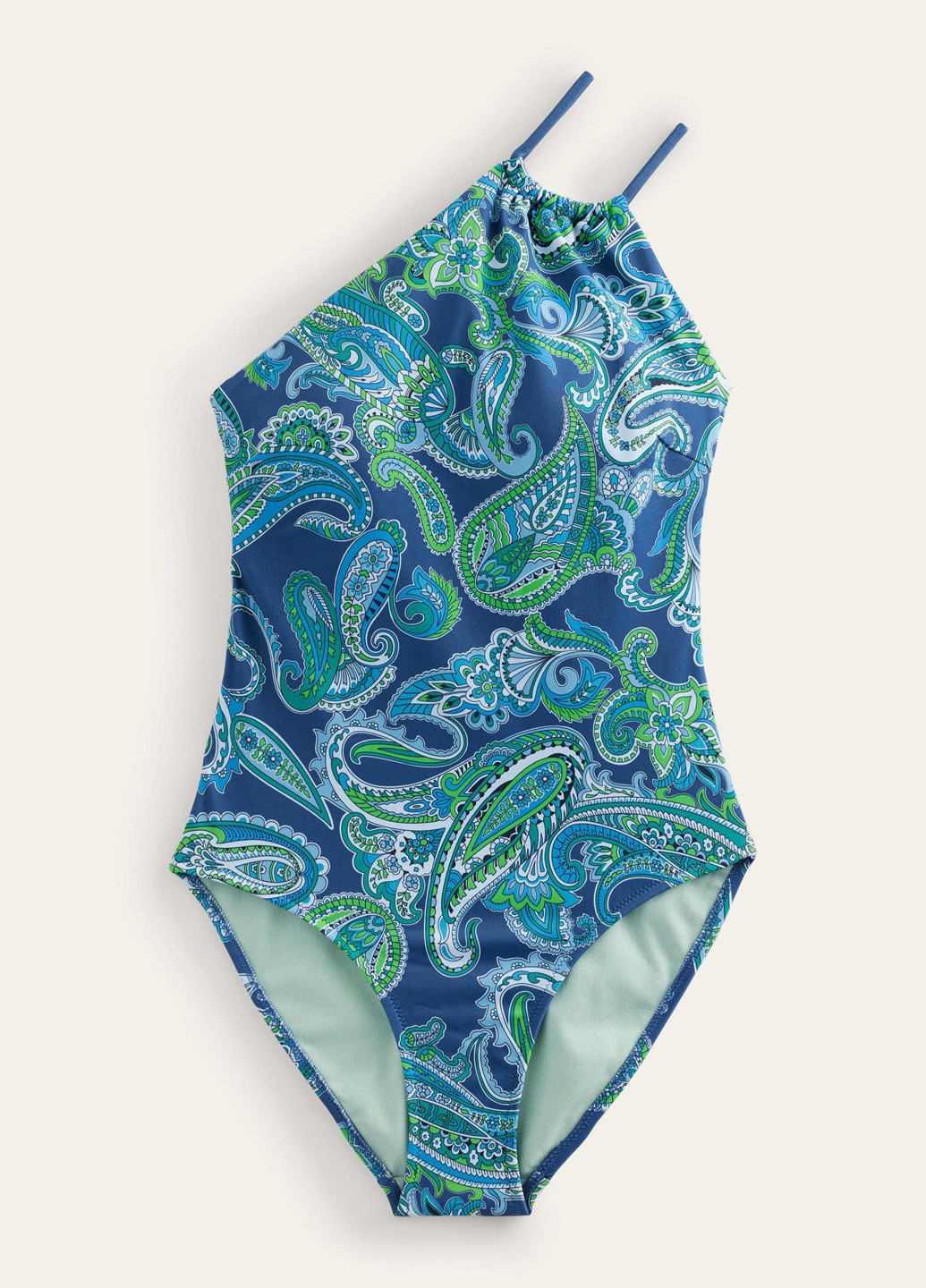 Синий летний купальник слитный Boden