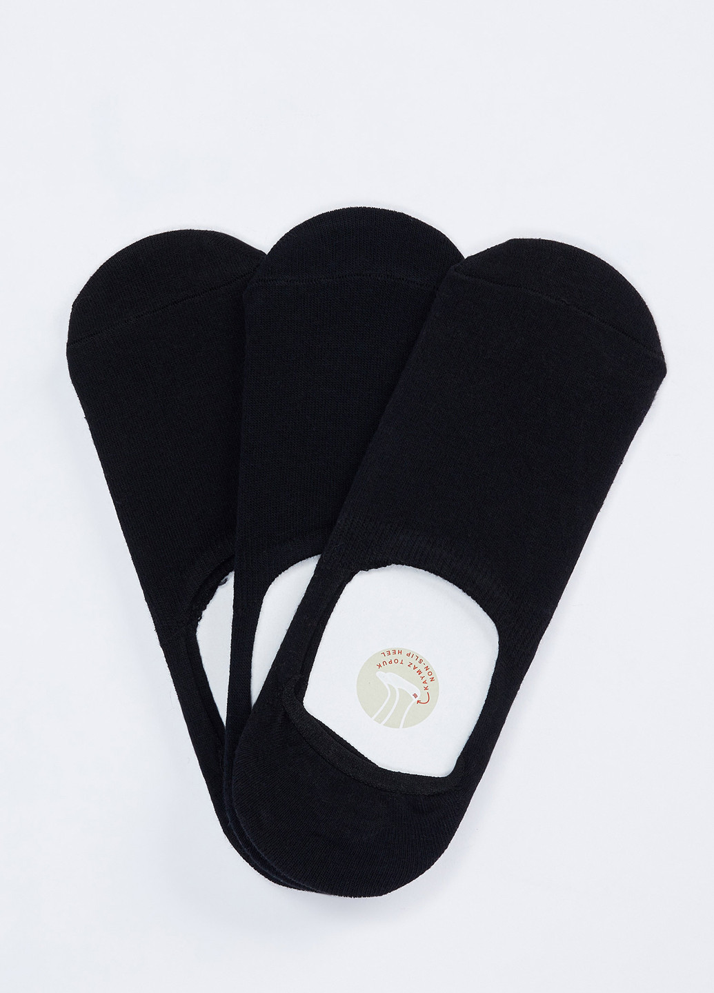 Шкарпетки(3шт) DeFacto з ущільненім носком чорні повсякденні