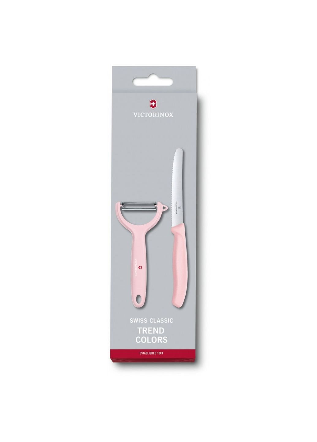 Набор ножей SwissClassic Paring Set Tomato and Kiwi Light Pink (6.7116.23L52) Victorinox розовые,