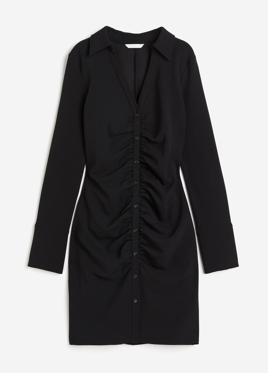 Чорна кежуал сукня сукня-сорочка H&M однотонна