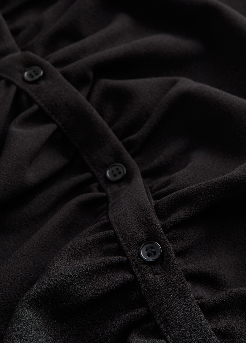 Чорна кежуал сукня сукня-сорочка H&M однотонна