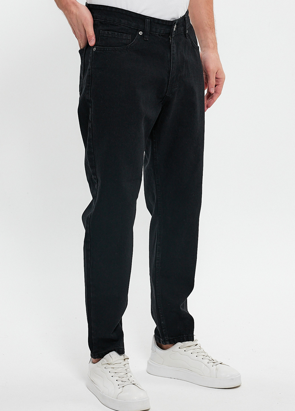 Черные демисезонные мом фит джинсы Trend Collection