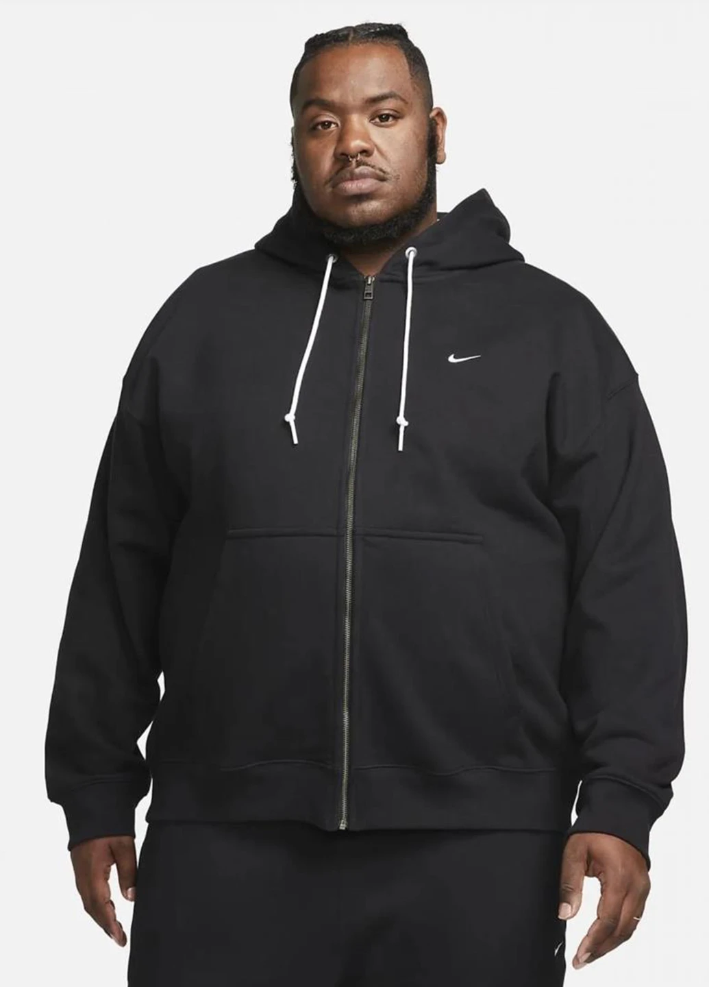 Толстовка DR0403-010 Nike SOLO SWOOSH FULLZIP HOODIE (367205549)