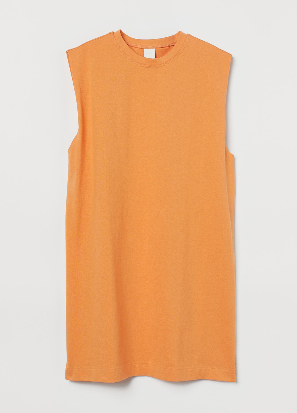 Оранжевое кэжуал платье платье-майка H&M однотонное