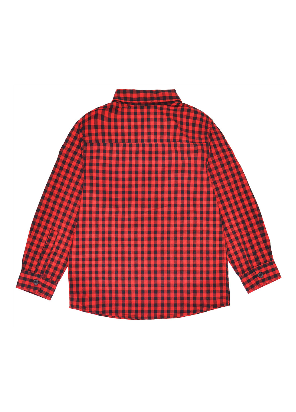Красная кэжуал рубашка H&M с длинным рукавом