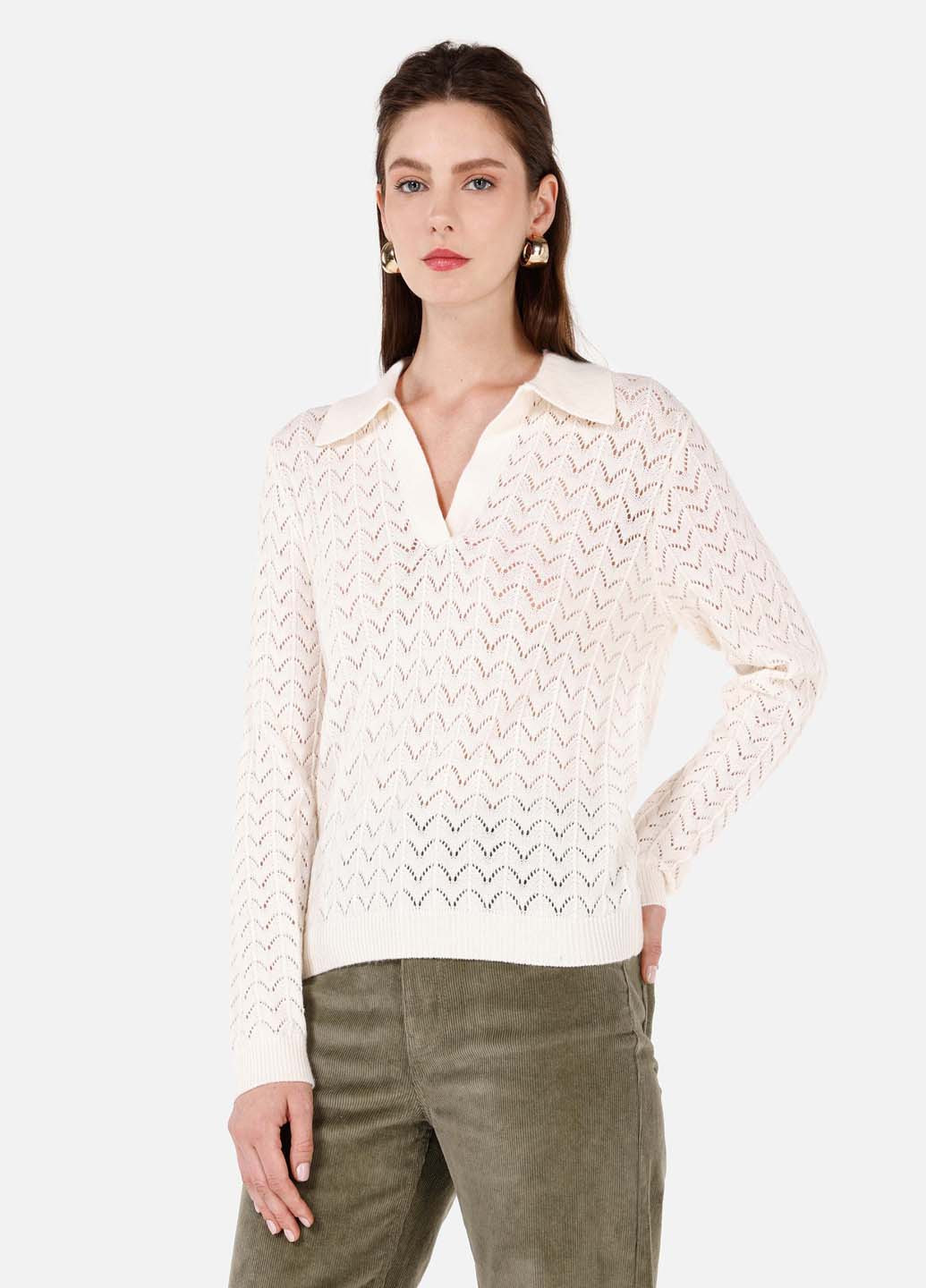 Молочний демісезонний пуловер пуловер Colin's