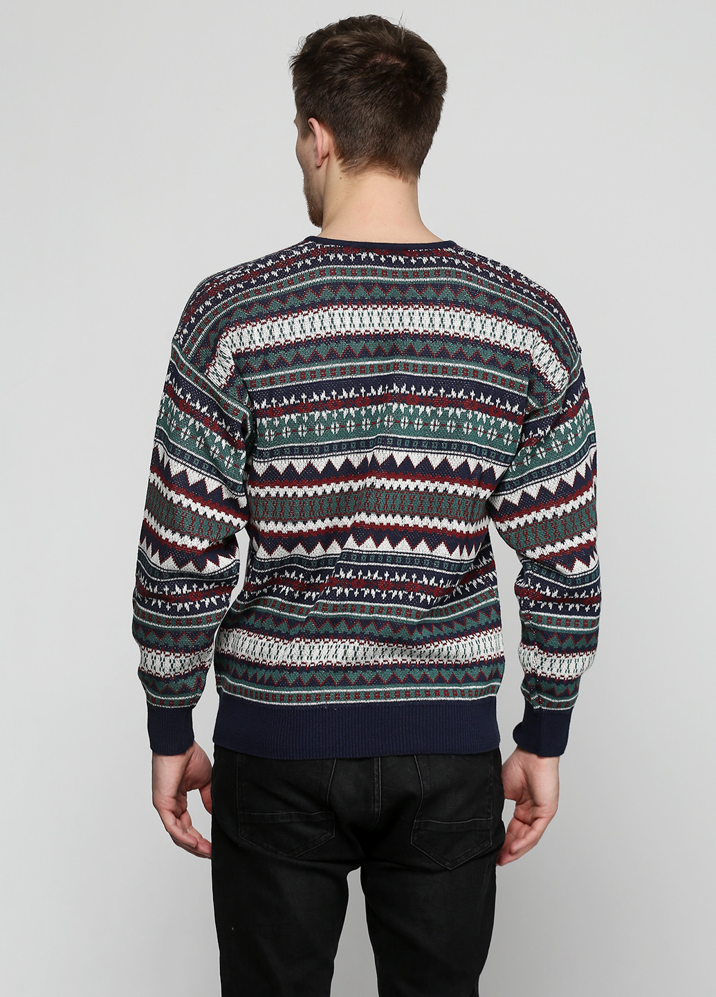 Комбинированный демисезонный пуловер пуловер Barbieri