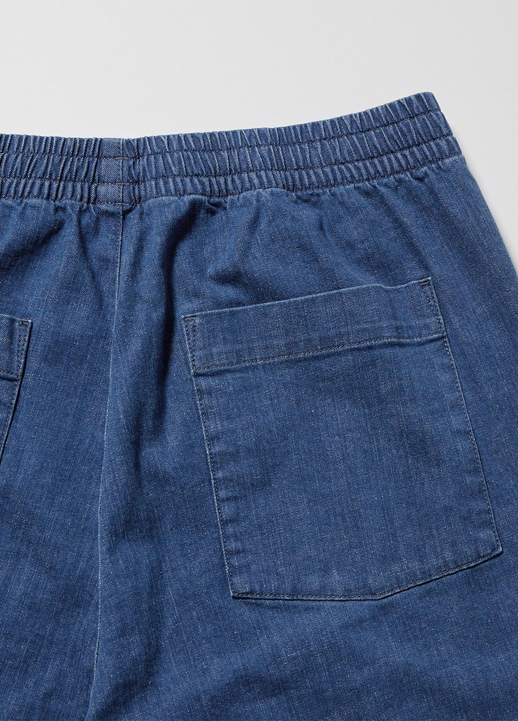 Синие демисезонные свободные джинсы Uniqlo