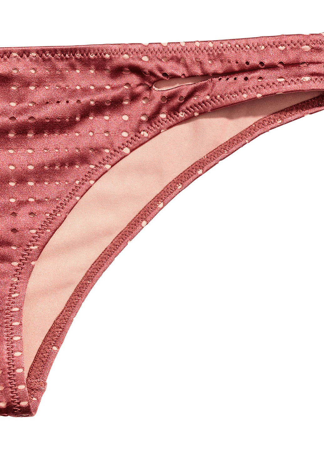 Темно-розовые купальные трусики-плавки однотонные H&M