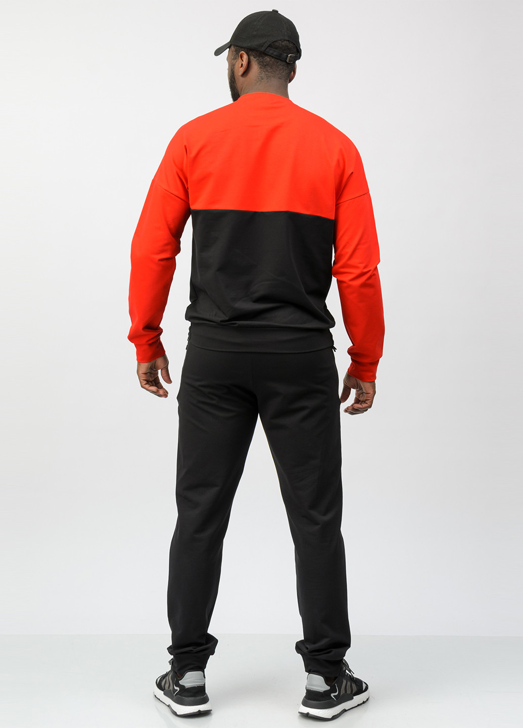 Красный демисезонный костюм (свитшот, брюки) брючный SA-sport