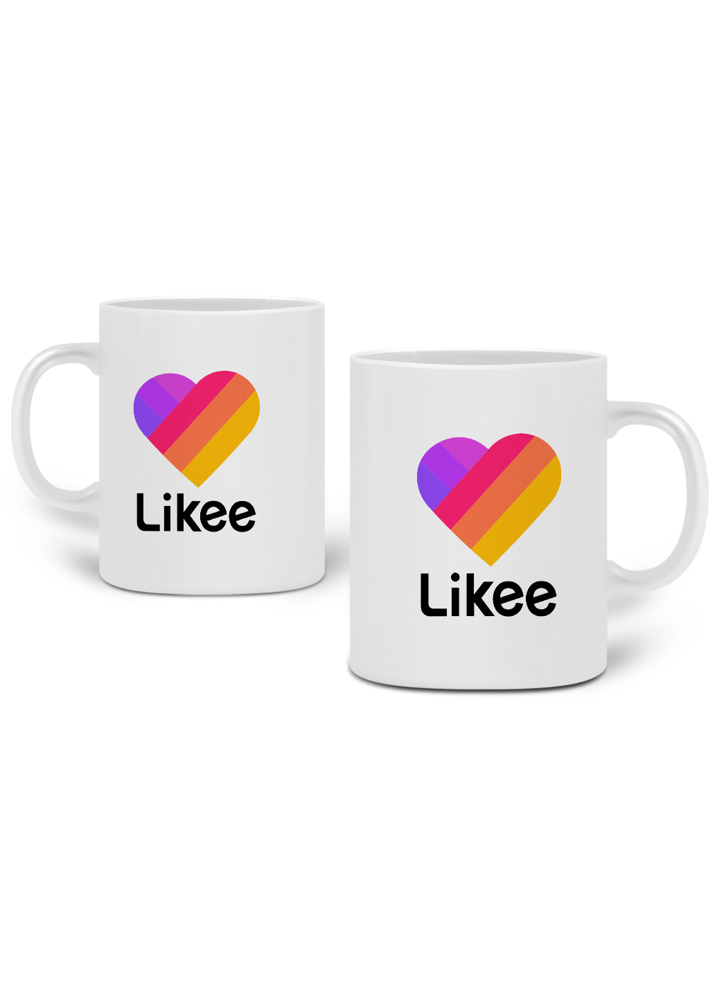 Кружка Лайк (Likee) 330 мл горнятко керамічне (20259-1041) MobiPrint (219774604)