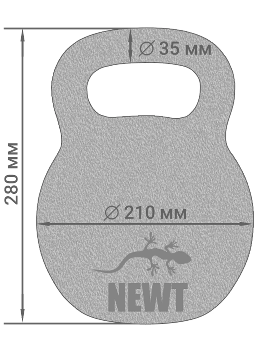 Гиря чугунная 16 кг Newt (227912924)