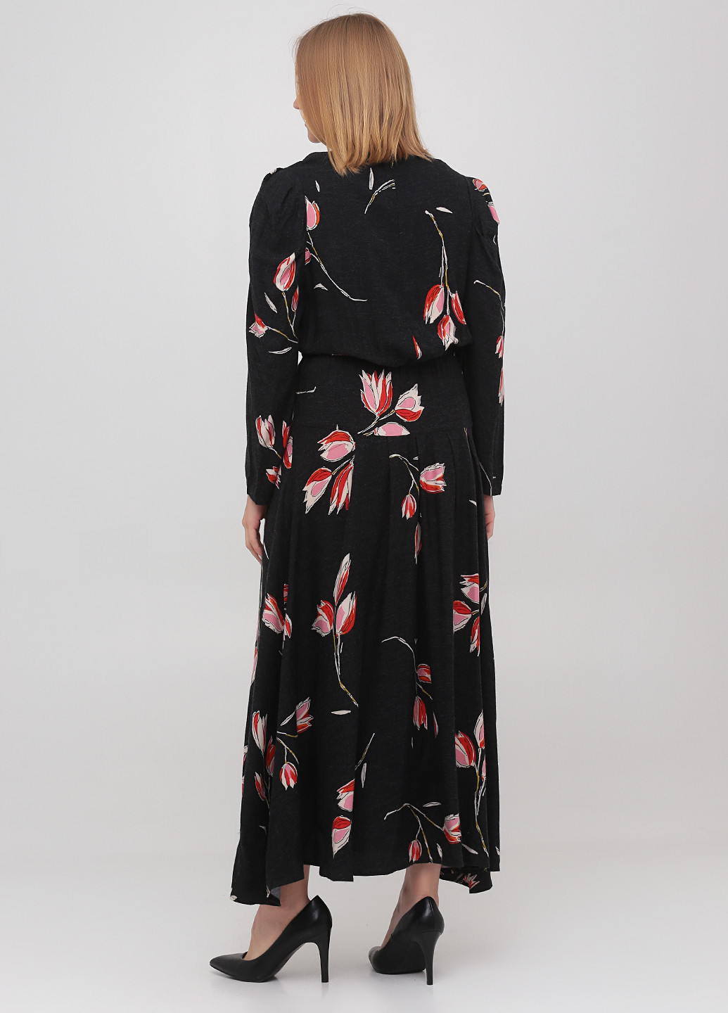 Черное кэжуал платье Bebe Plus с цветочным принтом