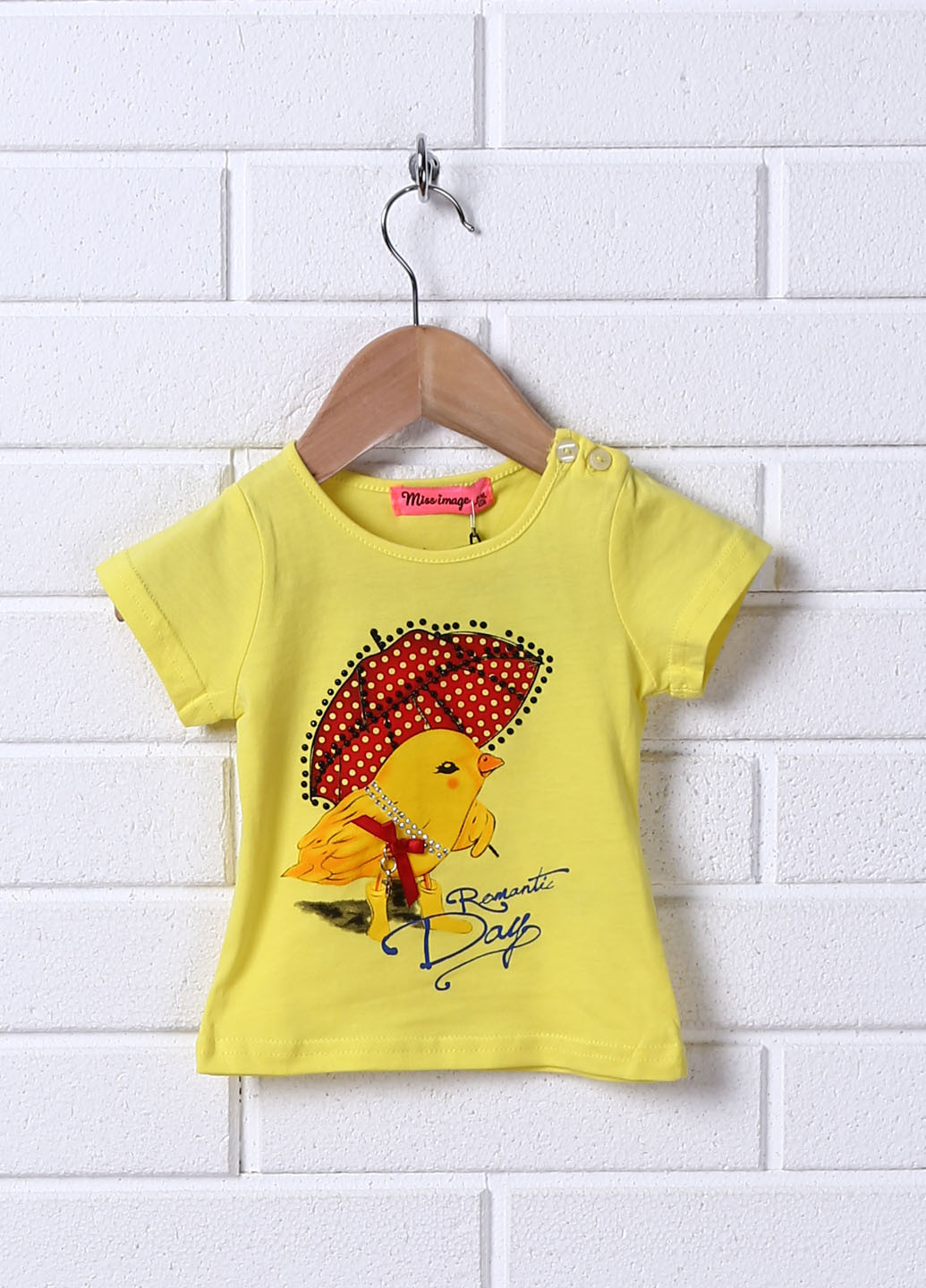 Жовта літня футболка Miss Image