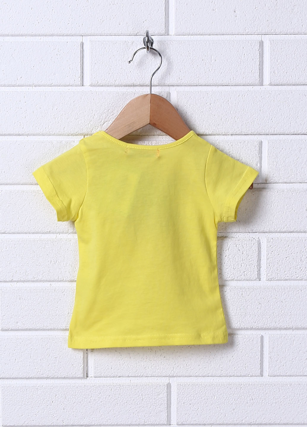 Желтая летняя футболка Miss Image