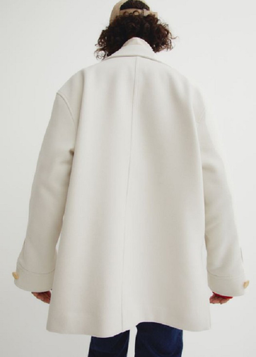 Молочная демисезонная куртка куртка-пиджак H&M