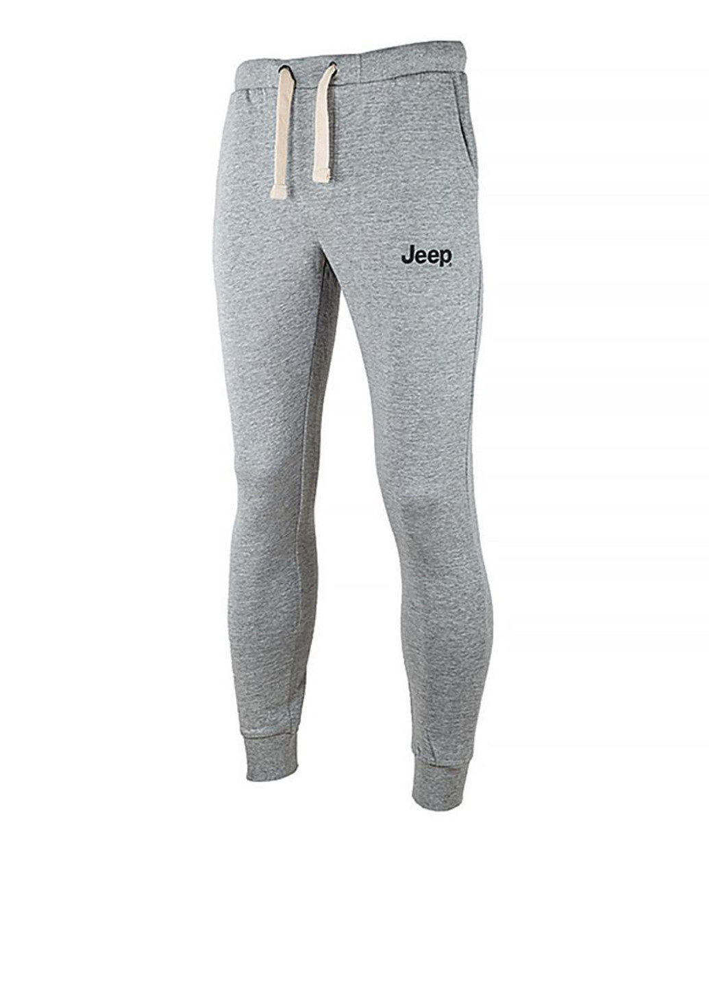 Серые спортивные демисезонные джоггеры брюки Jeep