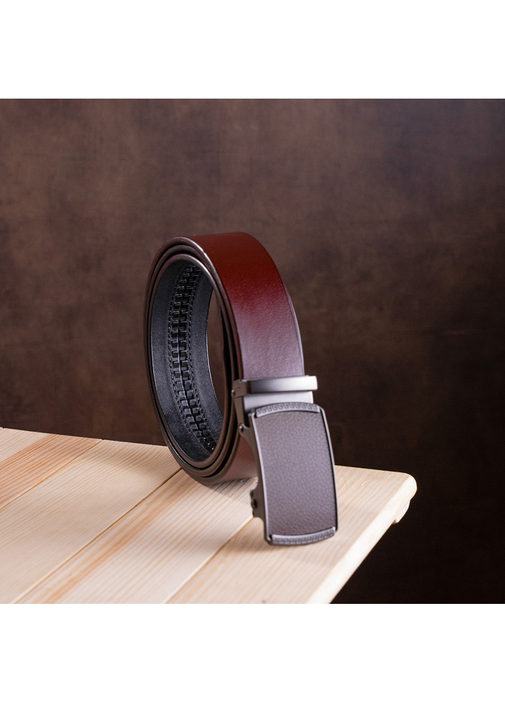 Мужской кожаный ремень 115х3,4 см Vintage (252412235)