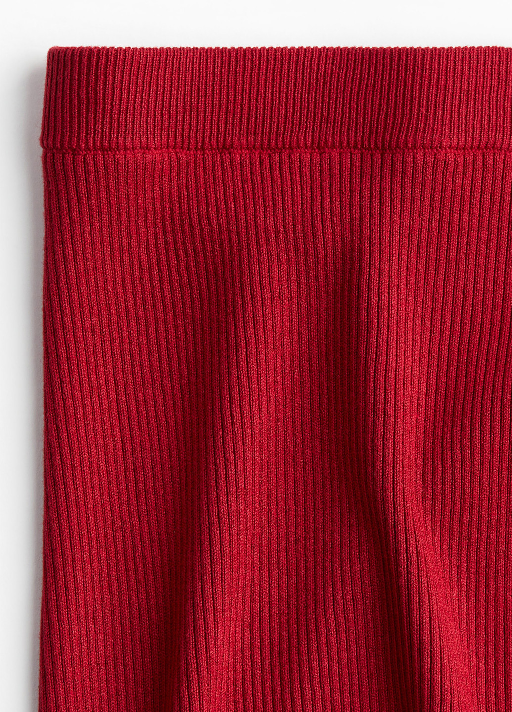 Красная кэжуал однотонная юбка H&M