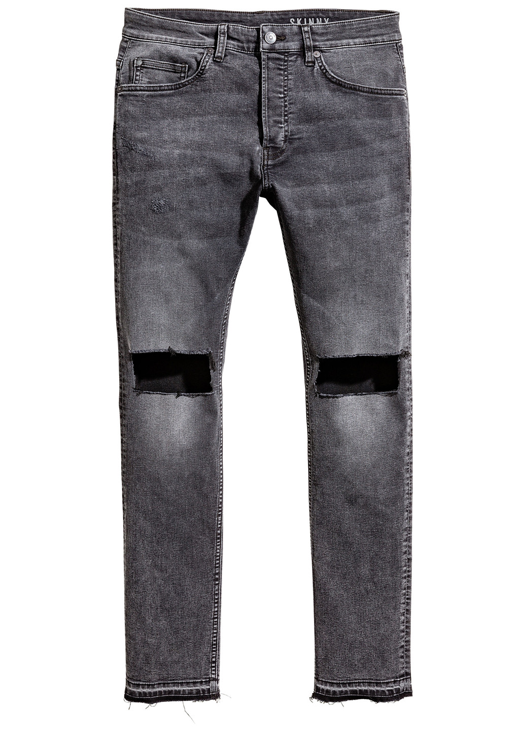 Темно-серые демисезонные зауженные джинсы ERDEM x H&M