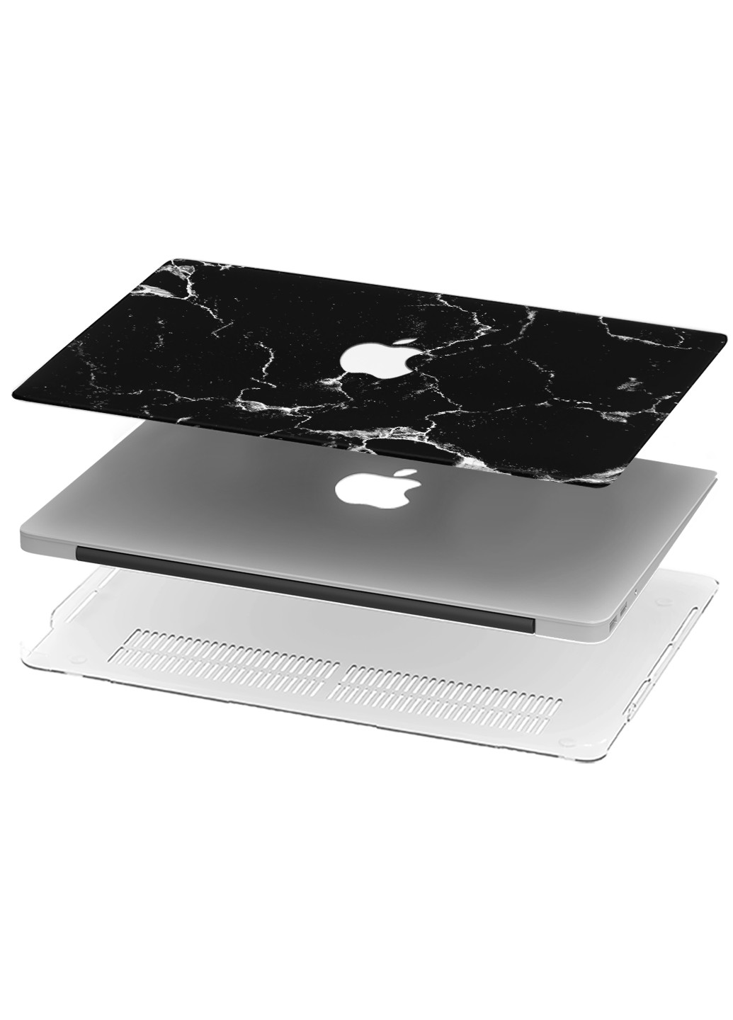 Чохол пластиковий для Apple MacBook Pro 16 A2141 Чорний мармур (Black marble) (9494-2742) MobiPrint (219125785)