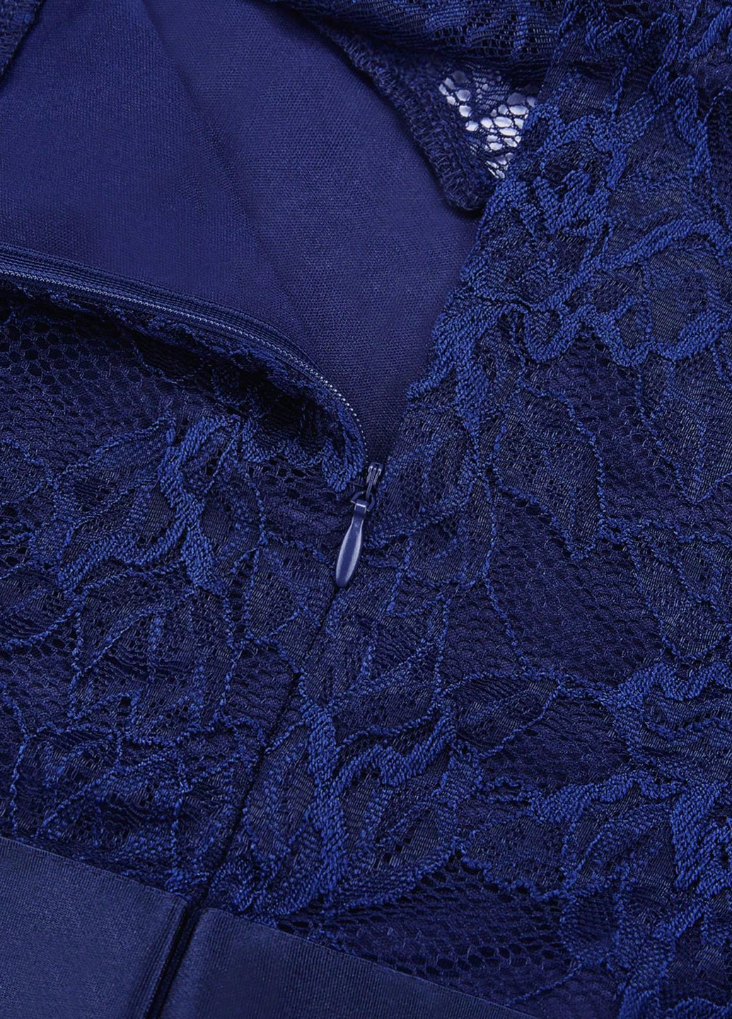 Темно-синя вечірня, святковий сукня кльош SHEIN однотонна