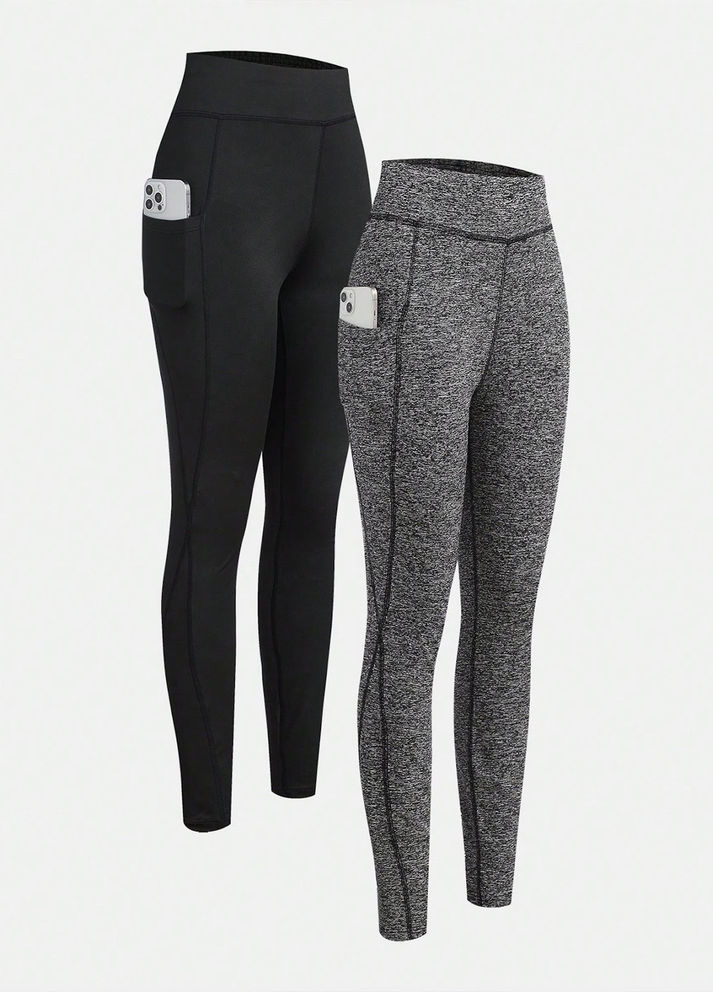 Комбинированные демисезонные леггинсы (2 шт.) SHEIN