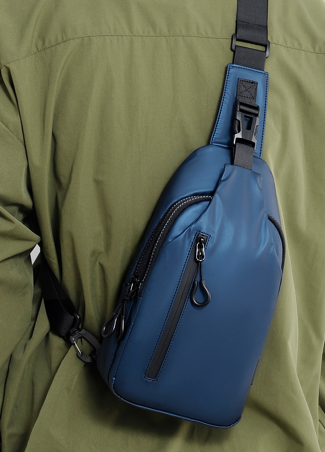 Спортивна сумка слінг, синя Corze 0126blu (254584190)