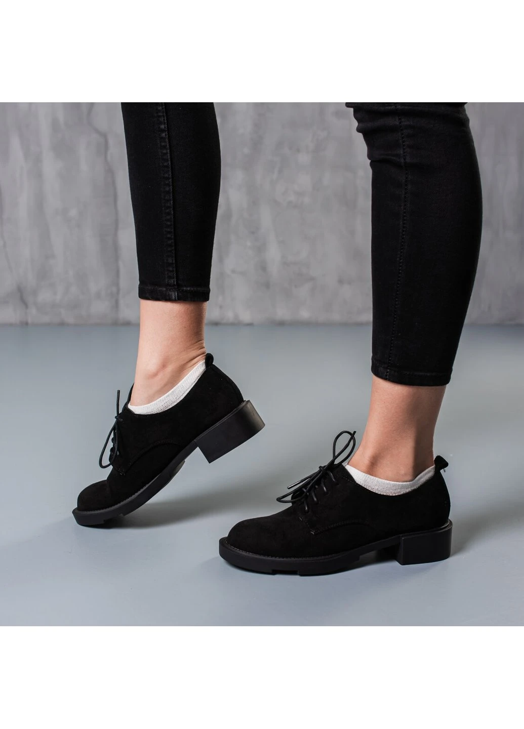 Fashion Туфлі жіночі Paige 3786 36 23,5 см Чорний чорний з натуральна замша, україна — демісезон (254442381)