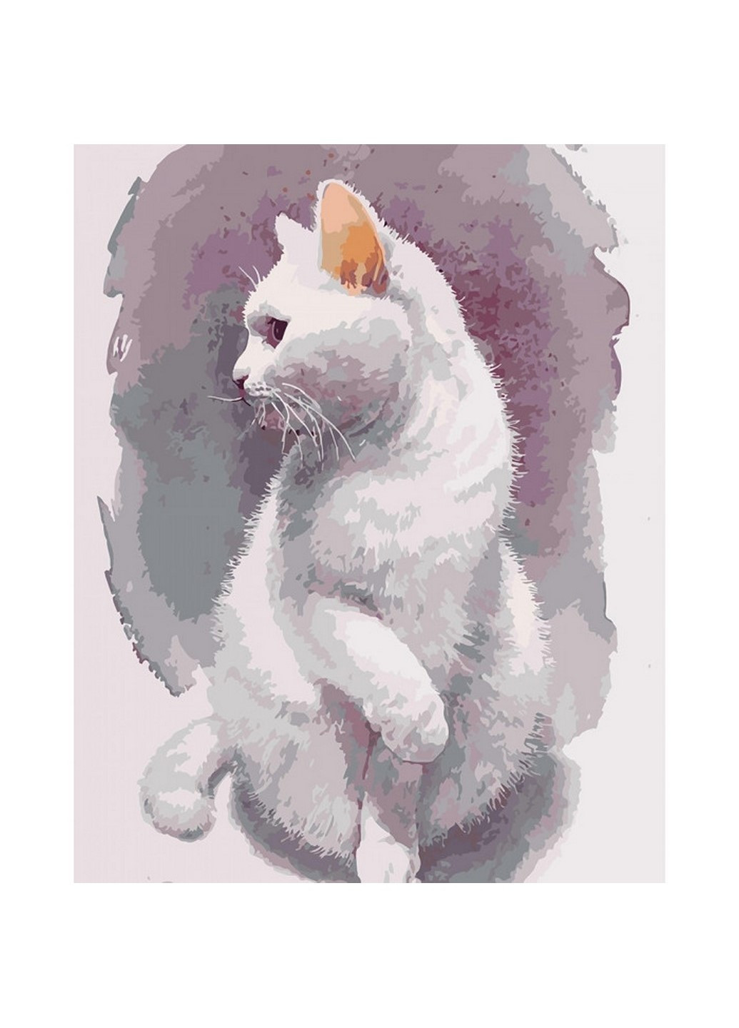 Картина по номерам "Нежный кот" 40х50 см KHO4181 Идейка (198866340)