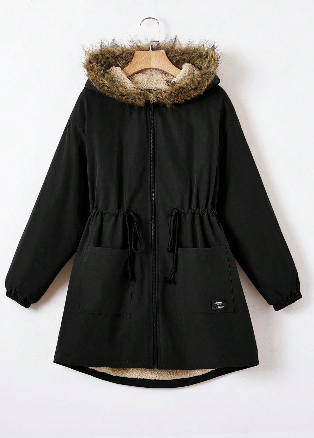 Чорна демісезонна куртка SHEIN