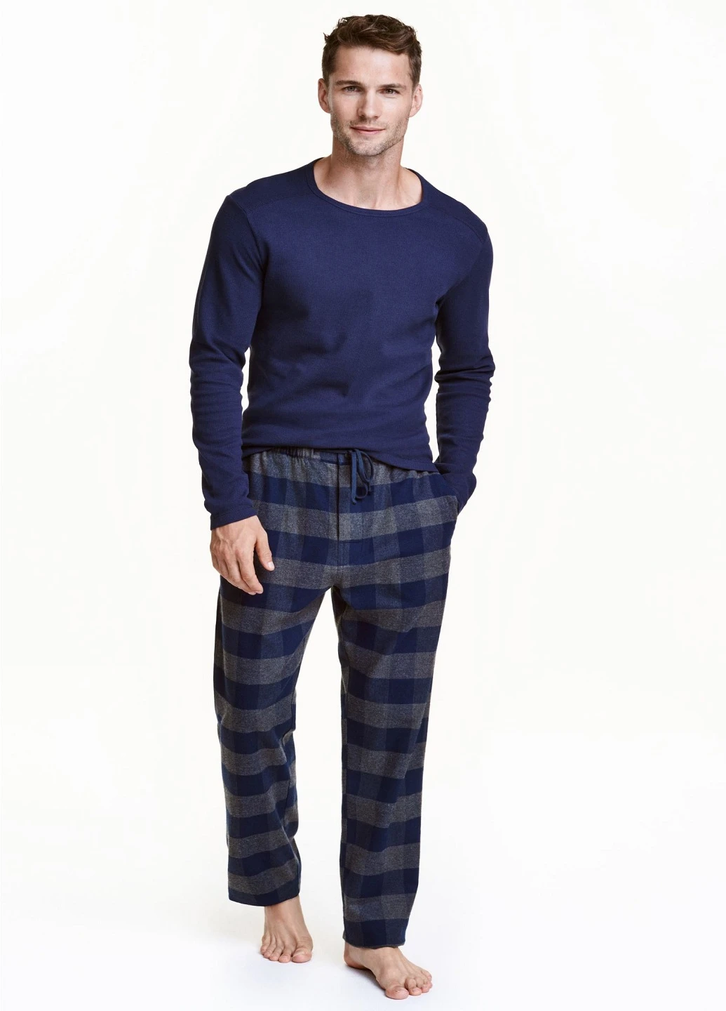 Пижама (лонгслив, брюки) H&M (250270387)
