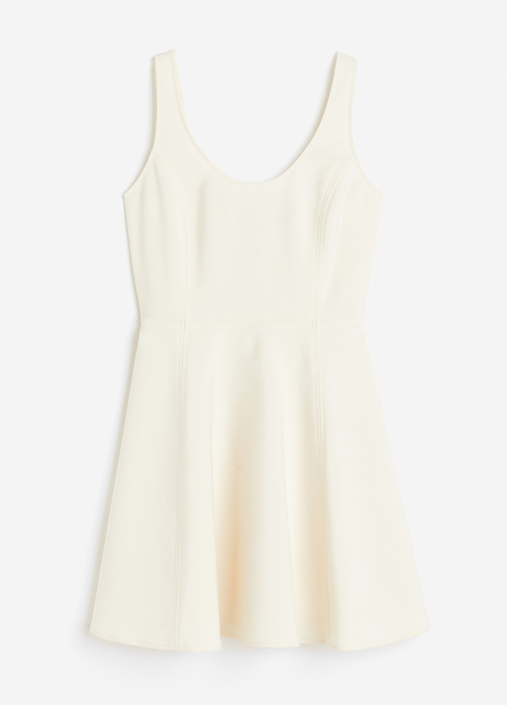 Кремова кежуал сукня кльош H&M однотонна