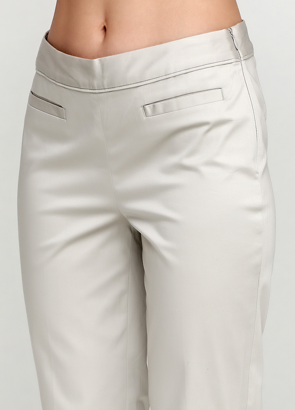 Светло-серые кэжуал демисезонные брюки Talbots