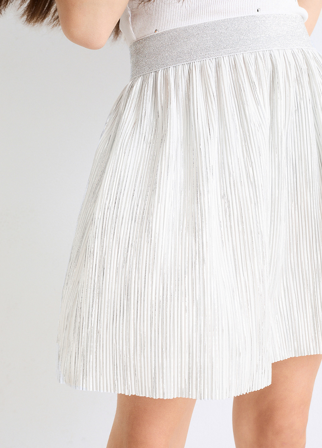 Белый летний комплект (топ, юбка) C&A