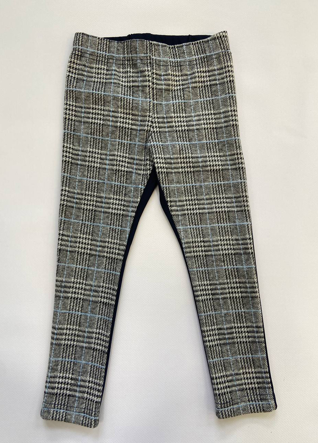 Серо-голубые кэжуал демисезонные зауженные брюки Sasha