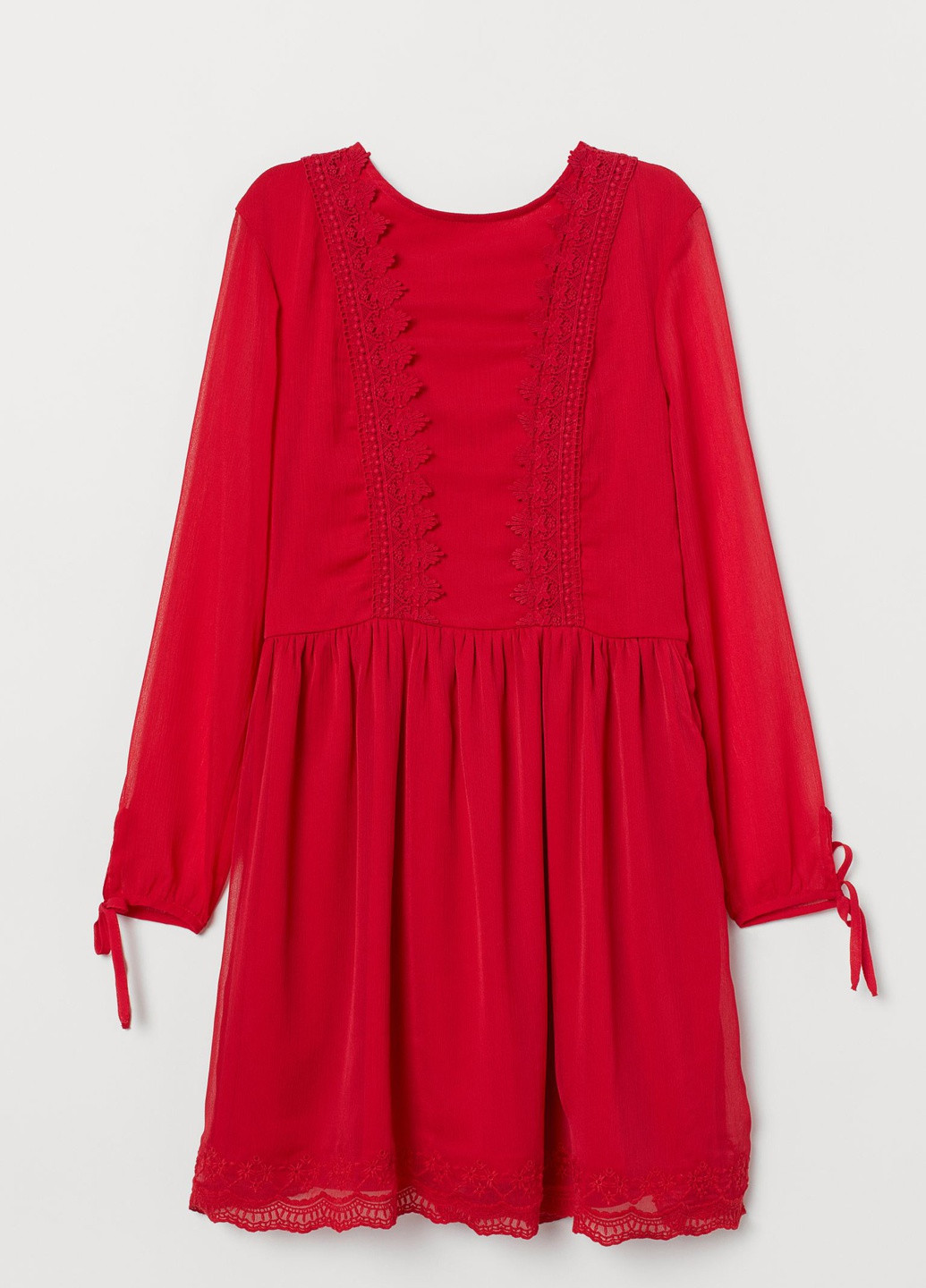 Червона кежуал сукня H&M однотонна