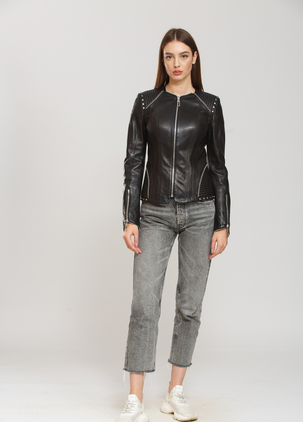 Чорна демісезонна куртка чорний Sacha Pacha