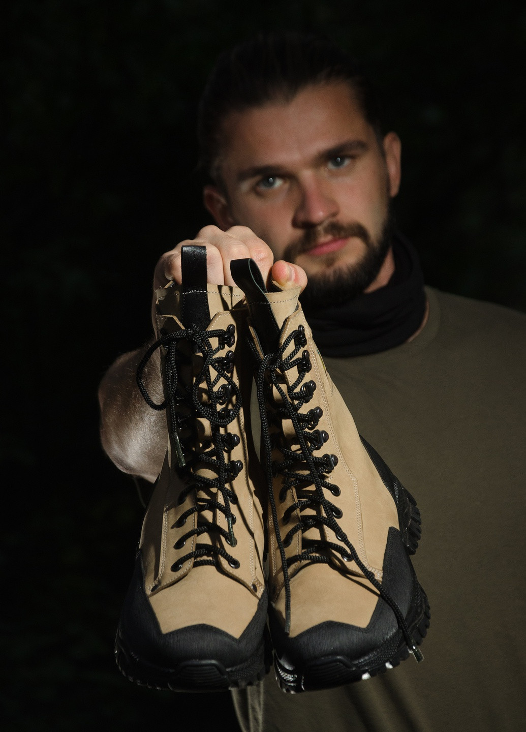 Зручні тактичні черевики з натуральної шкіри INNOE ботинки (254503147)