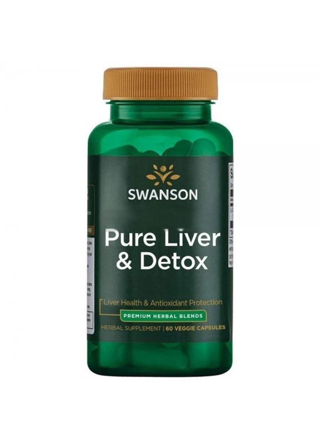 Для підтримки і детоксикації печінки Pure Liver & Detox 60 капсул Swanson (255407872)