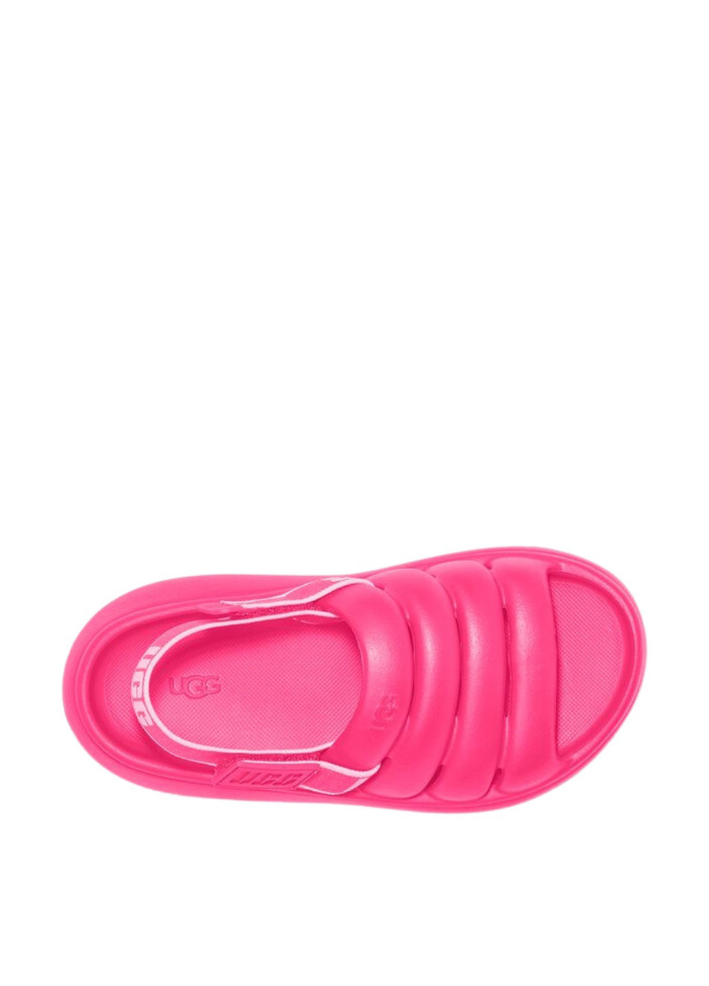 Розовые пляжные, кэжуал сандалии UGG на липучке