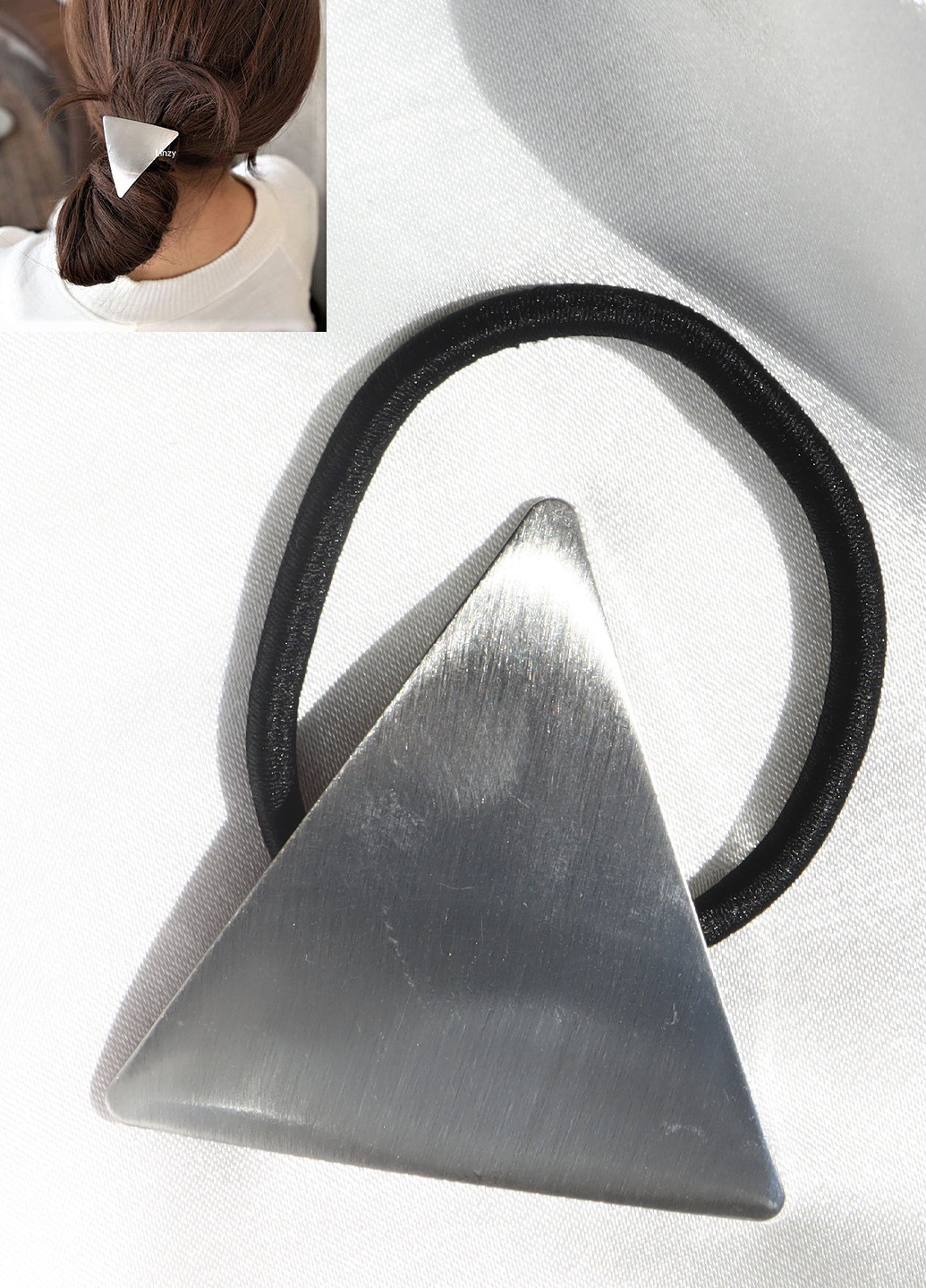 Гумка для волосся "New day", сріблястий трикутник Анна Ясеницька (254290136)