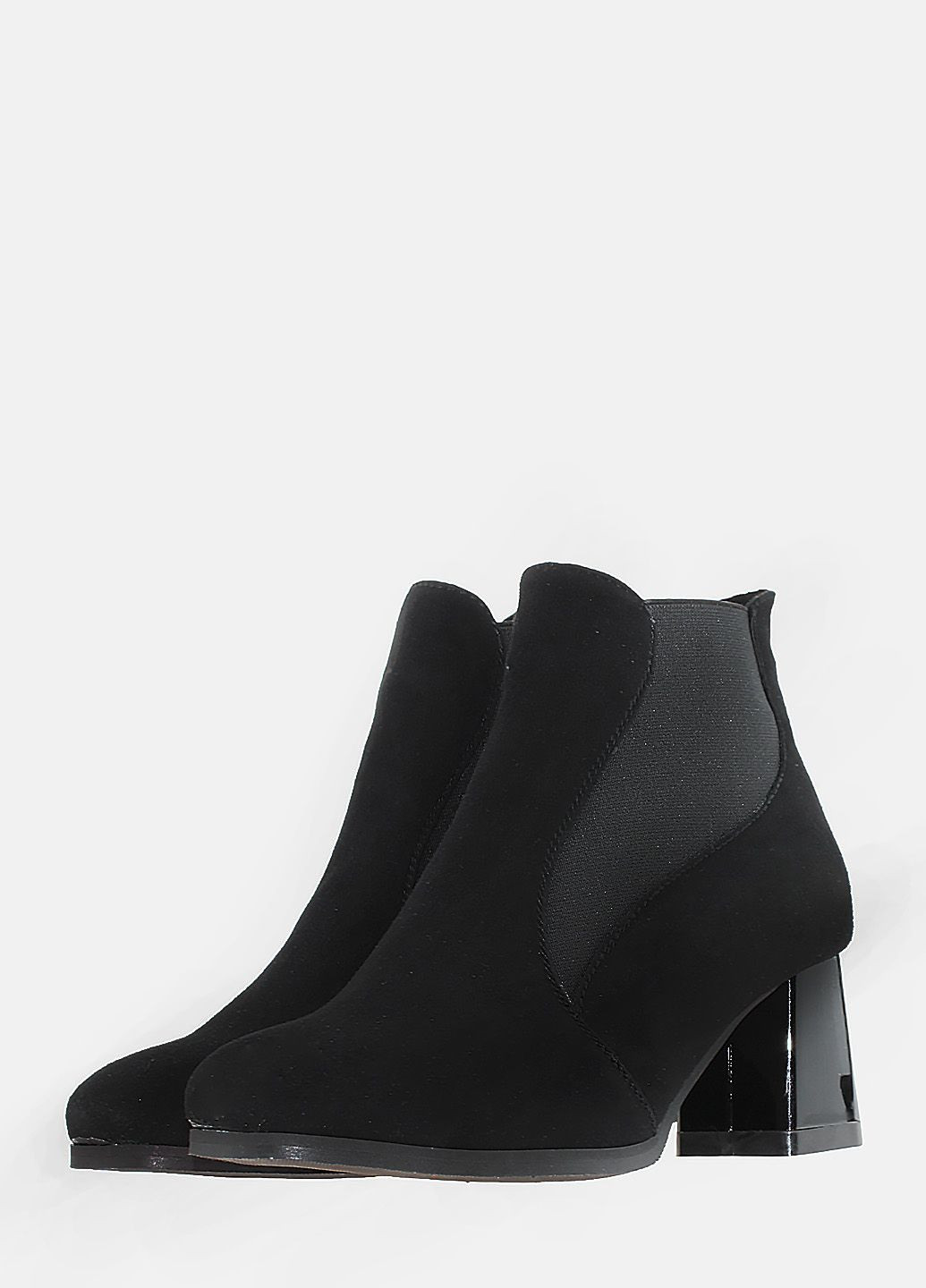 Осенние ботинки rv4065-11 черный Vira из натуральной замши