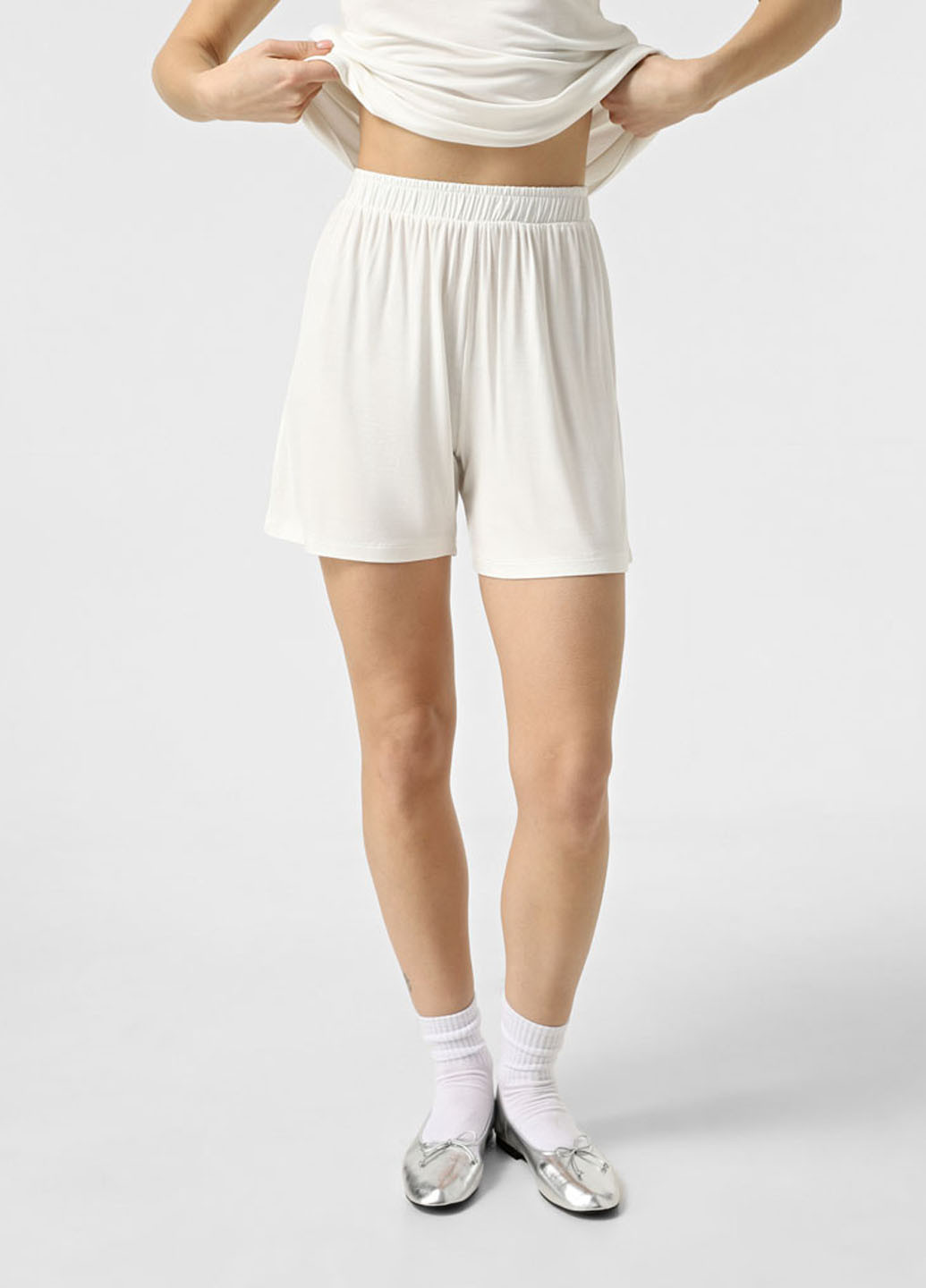 Молочная всесезон пижама (майка, шорты) майка + шорты Promin