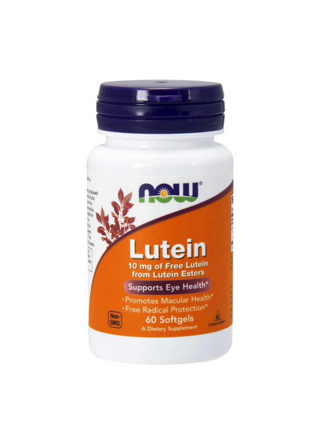 Лютеин для зрения Lutein 10 mg - 60 softgel Now Foods (251463009)