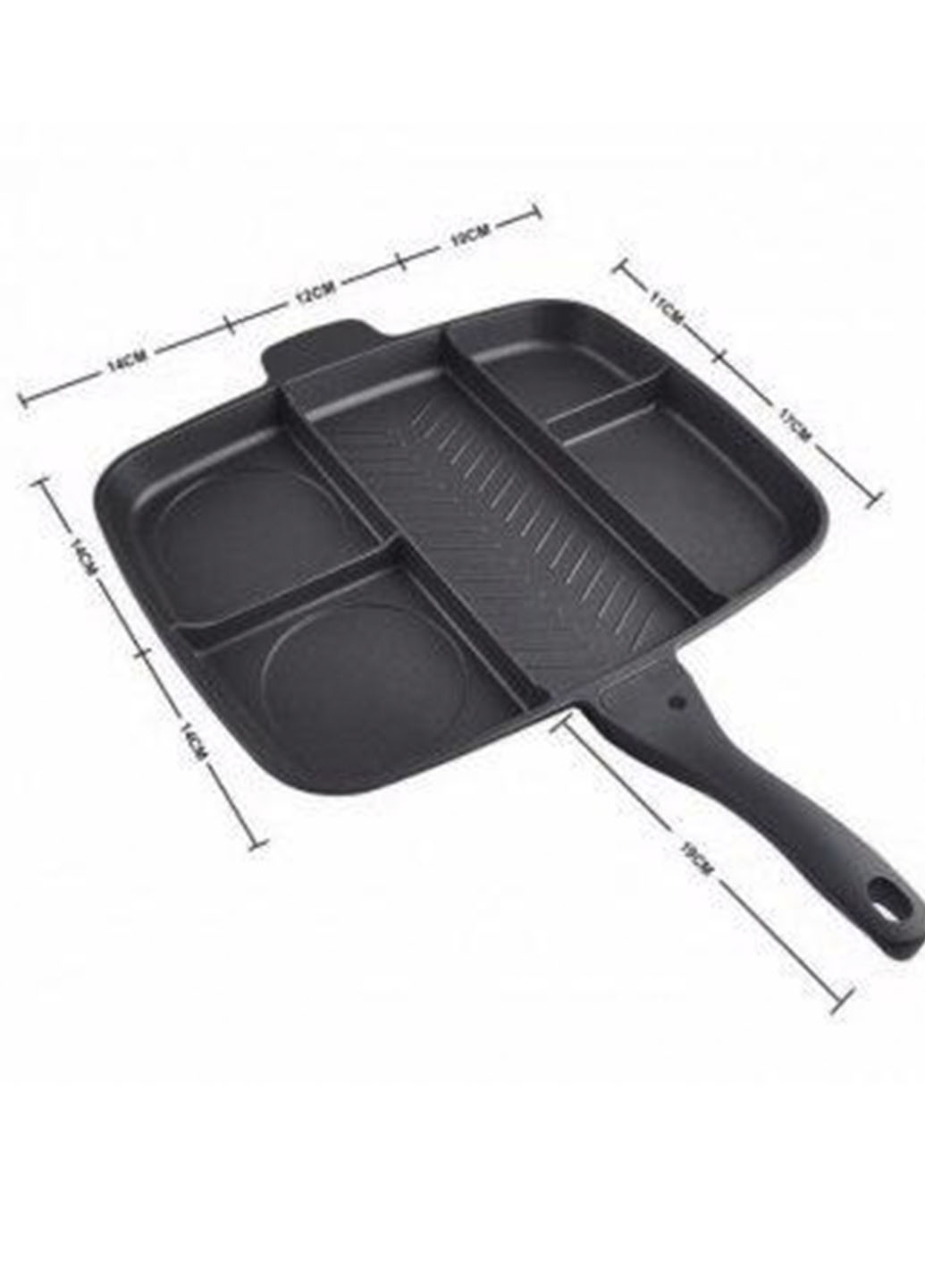 Сковорода гриль з антипригарним покриттям на 5 секцій Magic Pan XO (253151713)