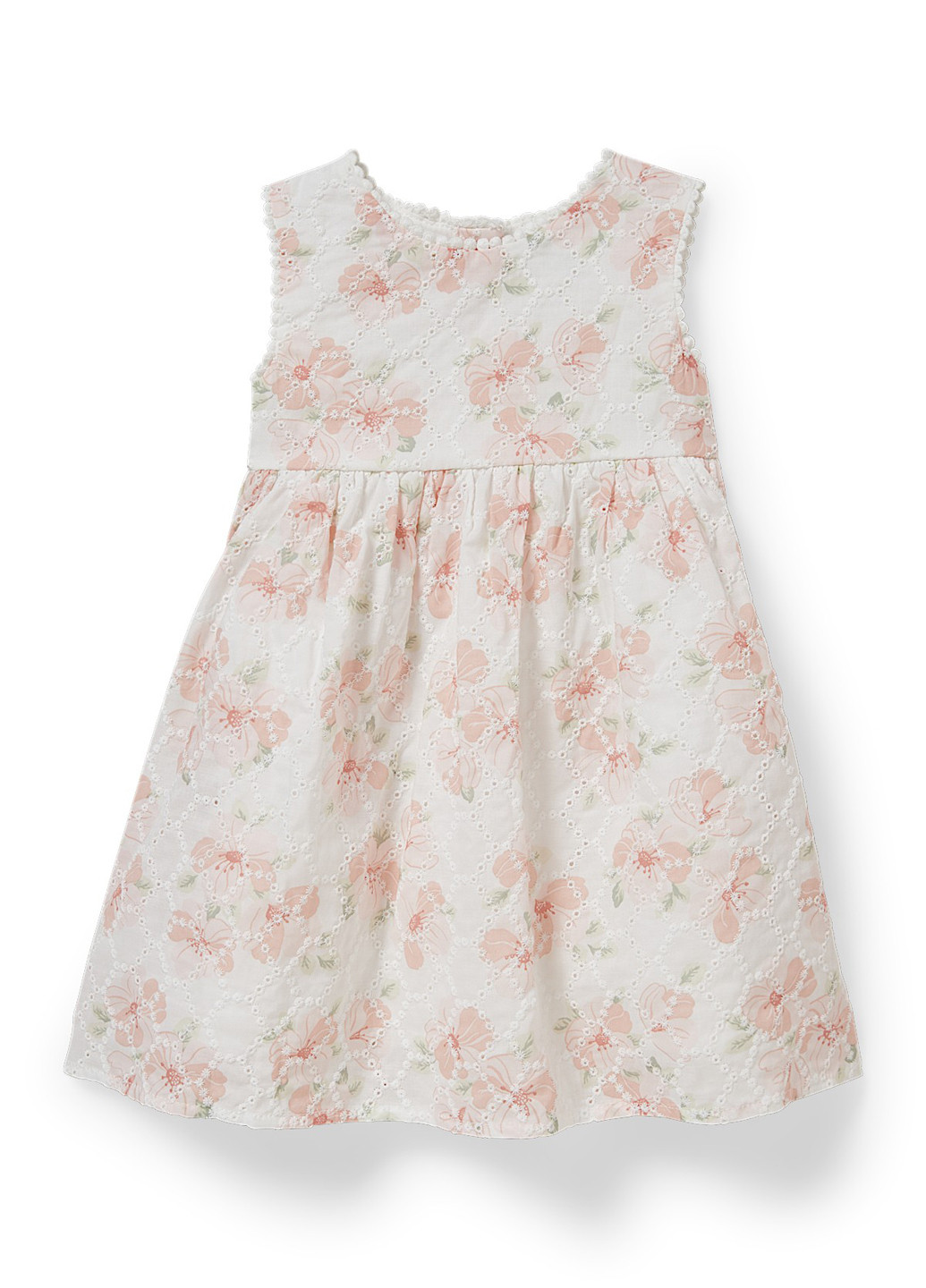 Білий літній комплект (сукня, панама) C&A