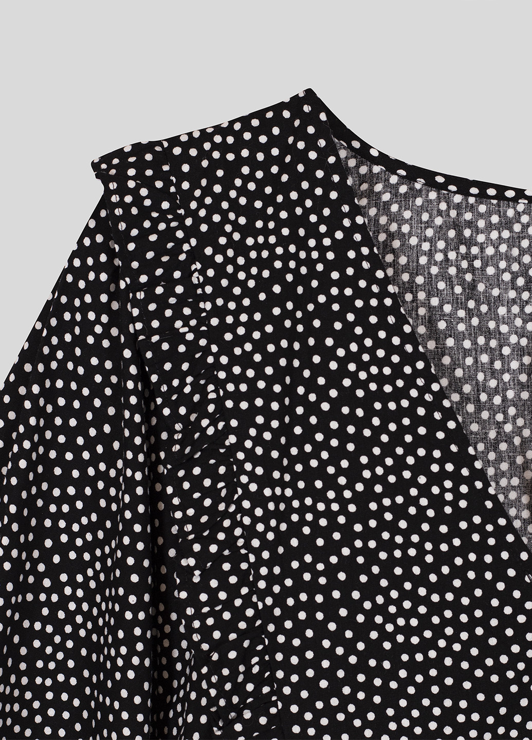 Черно-белое кэжуал платье Asos в горошек